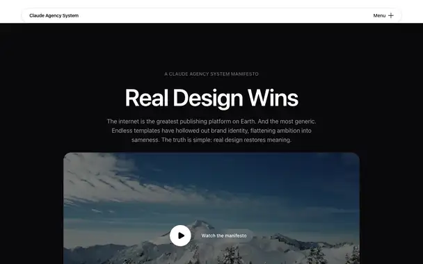 Animated preview of the Real Design Wins page, scrolling through its sections