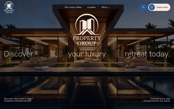 Animated preview of the Property page, scrolling through its sections